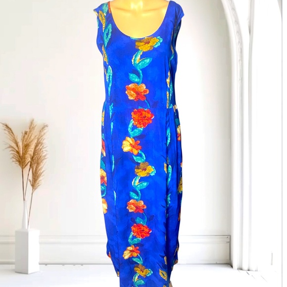 Dresses & Skirts - Vintage  Jams World Floral
Hawaiian Midi Dress M